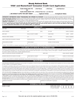 this form - Moody National Bank