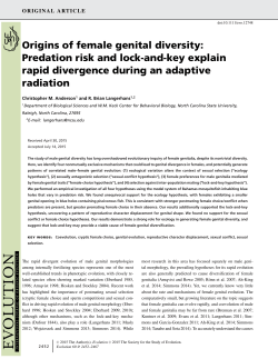 Evolution 69(9) - Langerhans Lab