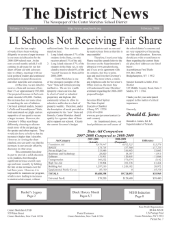 District News February 2008 - Center Moriches School District