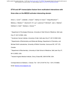 ETV4 and AP1 transcription factors form multivalent