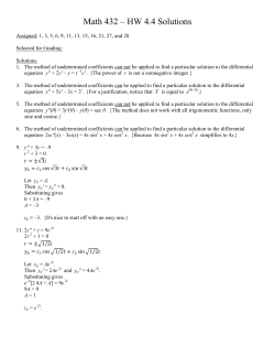 Math 432 &ndash; HW 4.4 Solutions