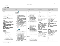 Curriculum Map
