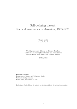 Self-defining dissent: Radical economics in America, 1968