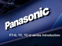 FT-G, TC, TC-U series introduction
