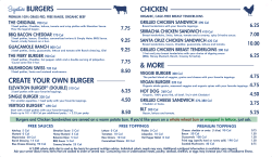 Menu - Elevation Burger Ann Arbor