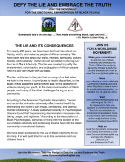 defy the lie and embrace the truth