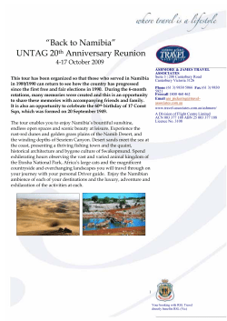 Namibia" UNTAG 20th Anniversary Reunion