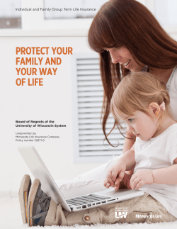 Plan Brochure - University of Wisconsin System