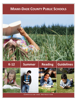 K-12 Summer Reading Guidelines - Ferguson Senior High