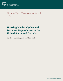 Housing Market Cycles and Duration