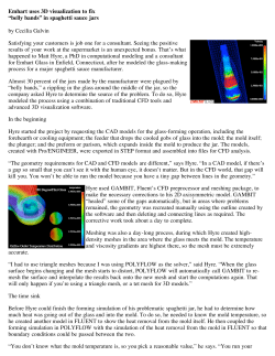 Emhart uses 3D visualization to fix &ldquo;belly bands&rdquo; in spaghetti sauce