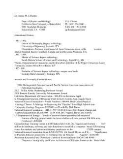 Dr. Janice M. Gillespie Dept. of Physics and Geology U.S. Citizen