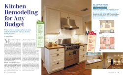Kitchen Remodeling for Any Budget