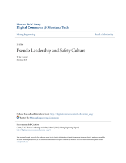 Pseudo Leadership and Safety Culture