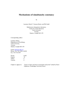 Mechanisms of simultaneity constancy