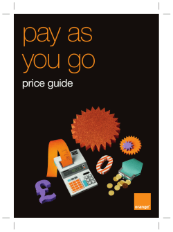 Orange pay as you go