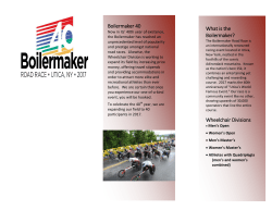 Boilermaker 40 What is the Boilermaker? Wheelchair Divisions