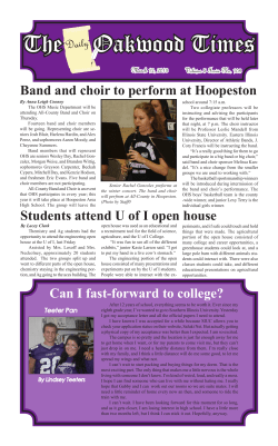 March 12, 2013 -- Band, choir to attend All