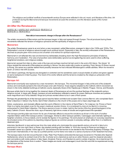 European Culture After the Renaissance