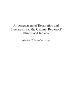 An Assessment of Restoration and Stewardship in the Calumet