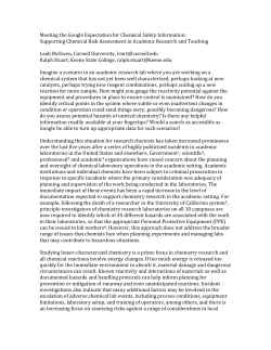 Meeting the Google Expectation for Chemical Safety Information