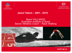 Jared Tallent - World Class Racewalking