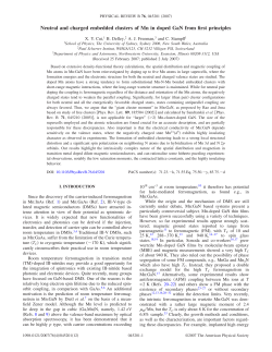 Neutral and charged embedded clusters of Mn in doped GaN from