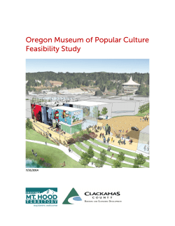 Oregon Museum of Popular Culture Feasibility