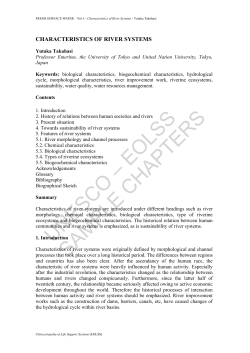 Characteristics of River Systems
