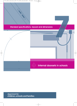 Internal doorsets in schools