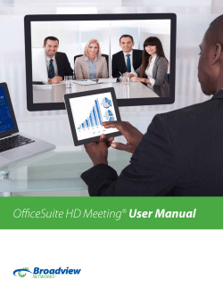 OfficeSuite HD Meeting&reg; User Manual - MyOfficeSuite