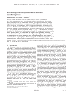 Real and apparent changes in sediment deposition rates through time