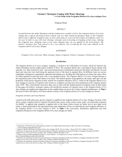 Farmers` Strategies Coping with Water Shortage