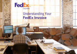 Understanding Your FedEx Invoice