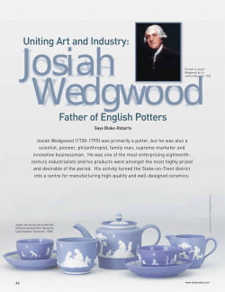 Father of English Potters Uniting Art and Industry:
