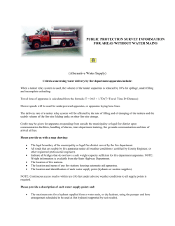 Information on Performing Water Shuttles