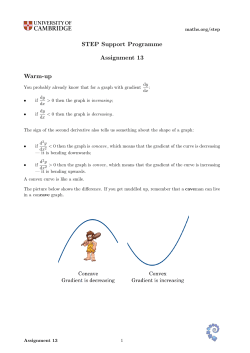 STEP Support Programme Assignment 13 Warm-up