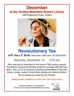 Revolutionary Tea December