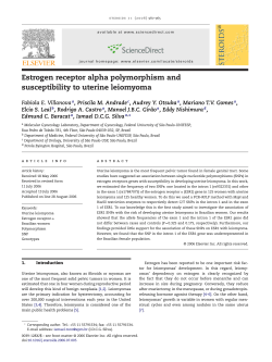 Estrogen receptor alpha polymorphism and susceptibility to