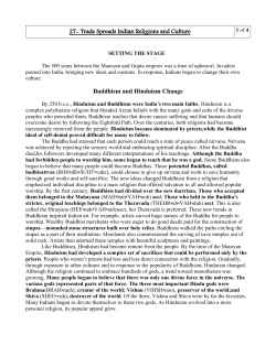 27- Trade Spreads Indian Religions and Culture Buddhism and