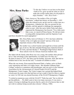 Mrs. Rosa Parks