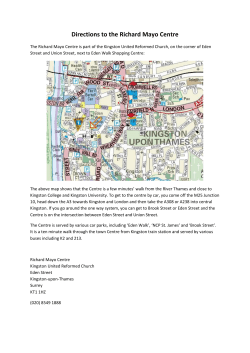 Directions to the Richard Mayo Centre