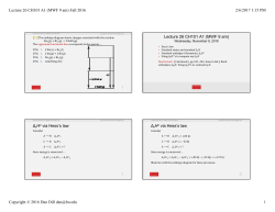 Lecture 26 CH101 A1 (MWF 9 am) Fall 2016 2/6/2017 1:15 PM