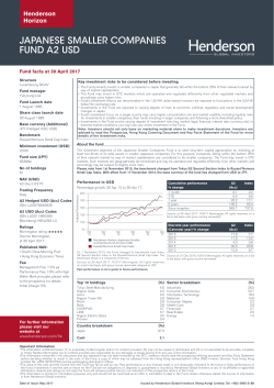 JAPANESE SMALLER COMPANIES FUND A2 USD