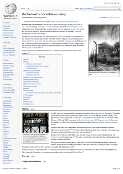 Buchenwald concentration camp - grahams nazi germany third reich