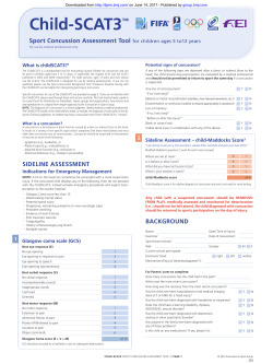 Child-SCAT3 - British Journal of Sports Medicine