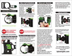 Instructions - IQ Bowsights