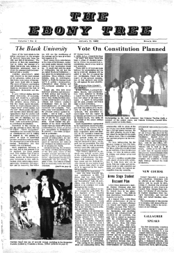 The B lack University Vote On Constitution Planned