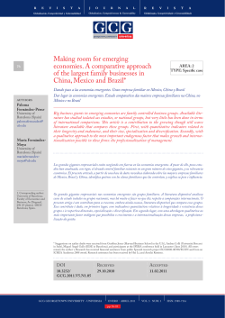 Making room for emerging economies. A comparative approach of