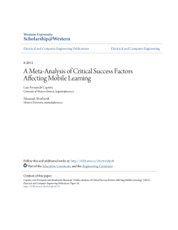 A Meta-Analysis of Critical Success Factors Affecting Mobile Learning